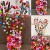 300PCS/Set Random Mixed Color Soft Pompom Ball 8mm-30mm Various Size Available Fluffy Ball DIY Handcraft Decorative Material ZYF