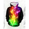 Black, White And Red Dark Beast Pupil Anime 3D Printed Men'S Casual Sweatshirt And Sweatpants Two-Piece Set