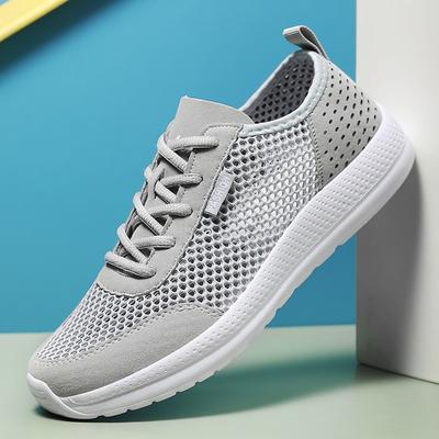 Men Soft Sport Shoes Breathable Fashion Mesh Running Shoes Comfortable Man   Outdoor Lightweight Sneakers for Men