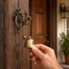 Metal Wall Mount Doorbell 4.53x 2.76in Dinner Bell Wall Shopkeeper Bell  Home Decoration