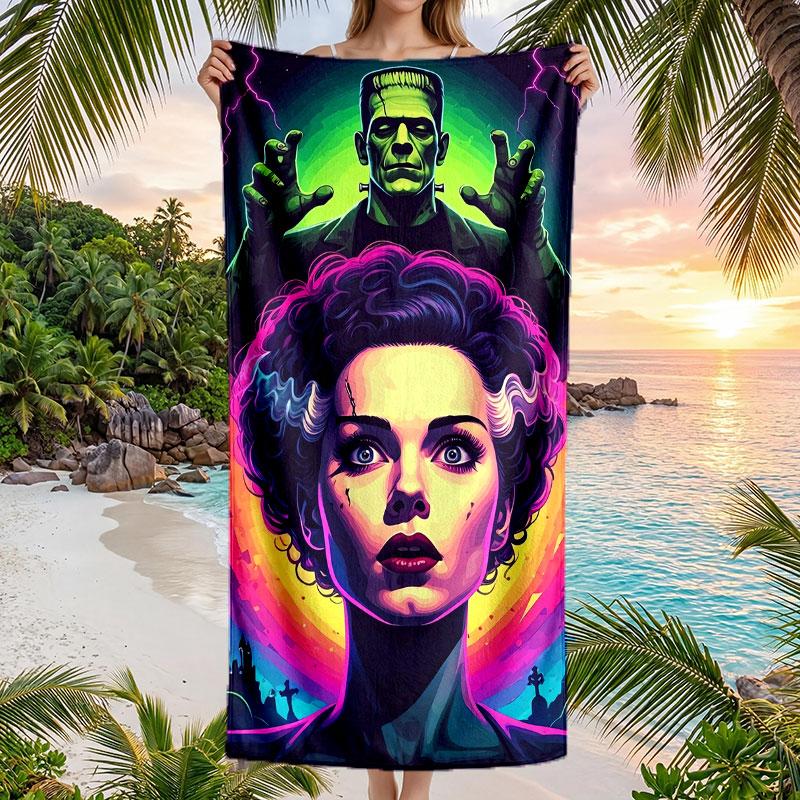 Large Beach Towel Quick Dry Absorbent Towel For Beach IndoorBride of Frankenstein