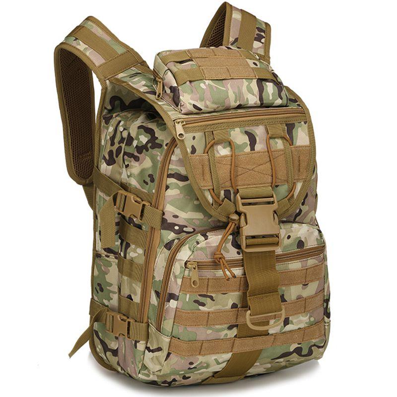 Durable 40l Outdoor Military Tactical Backpack With Adjustable Straps And Waist Protector