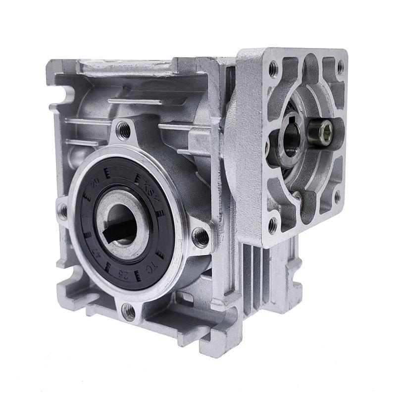 speed reducer worm DC motor gearbox RV030 14mm output 5:1-80:1 Worm Gearbox Speed Reducer for NEMA 23 Motor