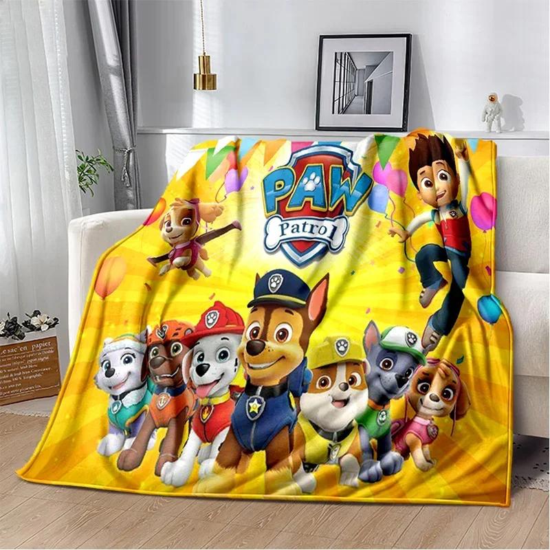 3D P-Patrols Cartoon Dogs Gift Soft Plush Blanket,Flannel Throw Blanket for Living Room Bedroom Picnic Bed Sofa Cover