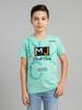 Boy Regular Fit Green Tshirt
