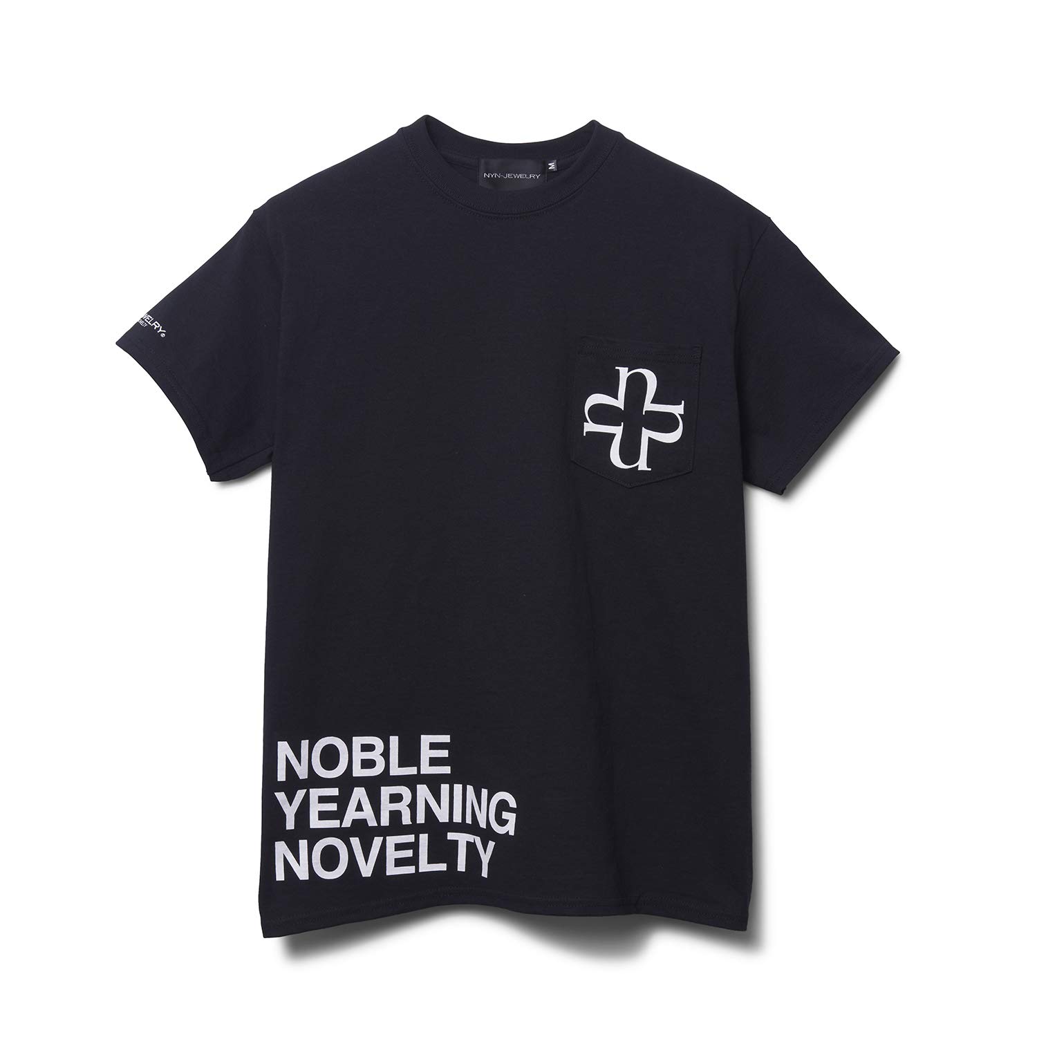 

НОВИНКА ФУТБОЛКА NOBLE YEARNING с нагрудным карманом [NYN-JEWELRY] Мужская футболка с коротким рукавом (ЧЕРНЫЙ, XL) чёрный