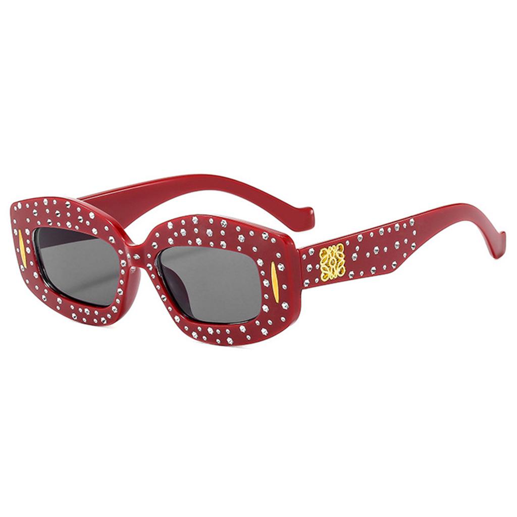 New Diamond-encrusted Irregular Sunglasses Fashion Retro High Sense Cool Fashion Sunglasses.