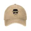 Heisenberg 3 Men Women Baseball Cap Distressed Cotton Hats Cap Vintage Outdoor Summer Snapback Cap