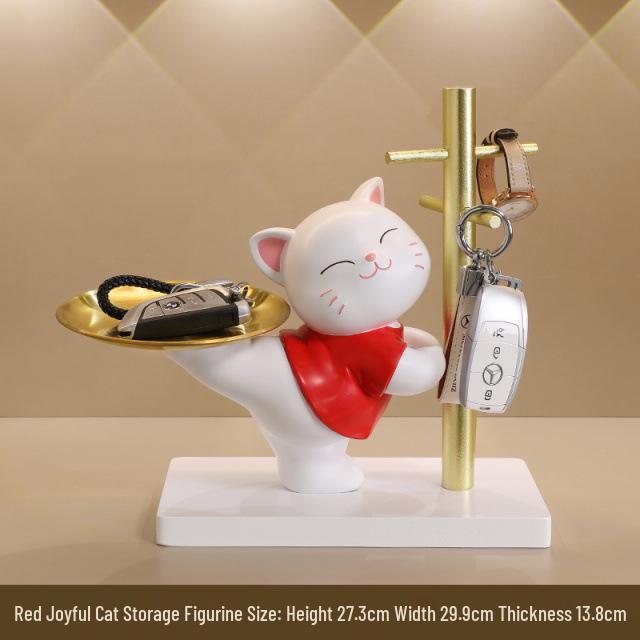 Katzen Schlüsselhalter Ornament: Deko für den Eingangstisch & Einweihungsgeschenk