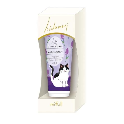 mifull hidamari hand cream lavender hand care lavender scent cat