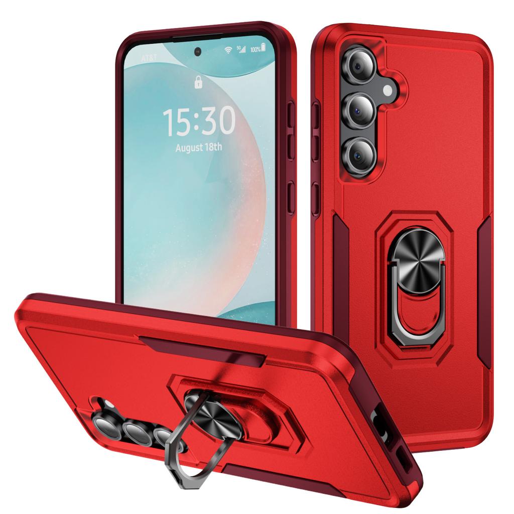 Applicable to Samsung S26Ultra Pioneer Ring A56 mobile phone case Samsung A16 contrasting color S24FE anti-drop