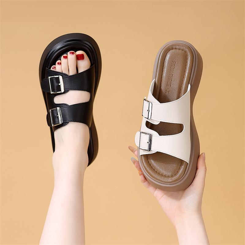 Fashion Shoes Slippers Soft Slides Fashion Slipers Women Platform Comfort Rubber Luxury 2025 Casual Leisure Female Shoes Slippers Casual