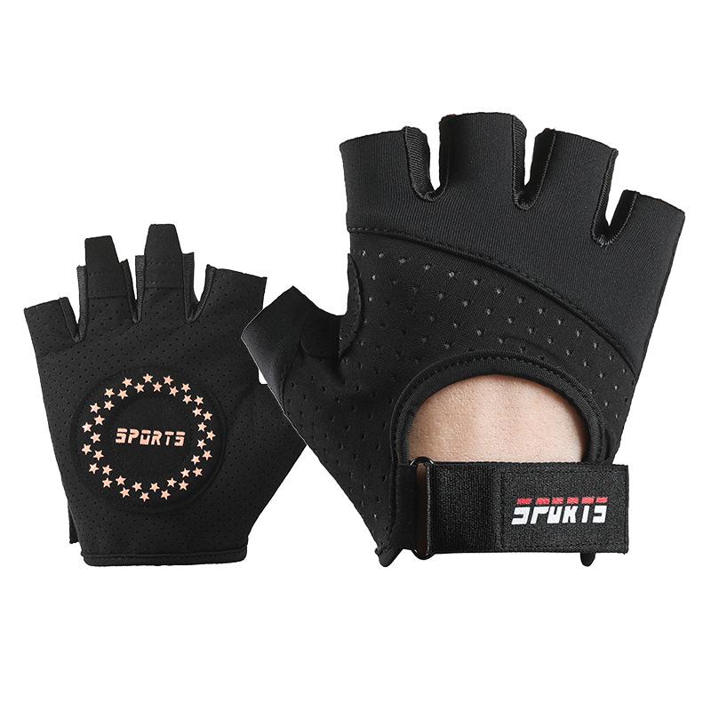 Women's Fitness Gloves for Summer Thin Non Slip  Wear Resistant  Iron Resisting Exercise Anti Cocooning Half Finger Men's Sports Cycling Gloves