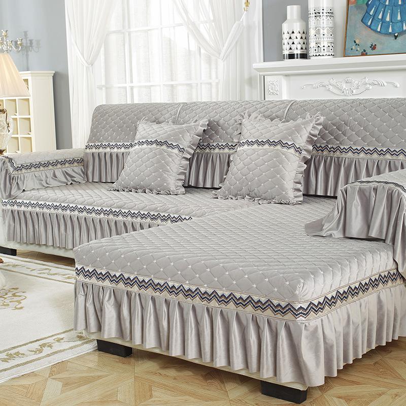 Europeisk stil Stoff Sofapute Fire sesonger Generelt Sklisikker Enkel Moderne Stue Husholdningssofatrekk Dekorer 1 stk.