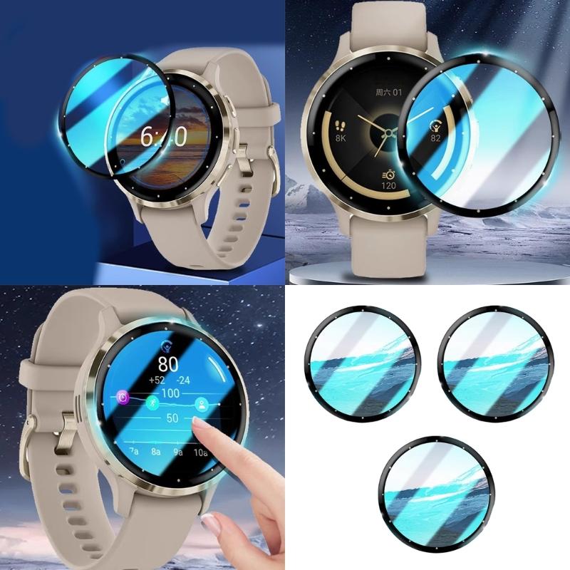 3Pcs Thin High Sensitivity Screen Film 3D Curved Bubbleless Installation for 3S Intelligent Watch Accessories