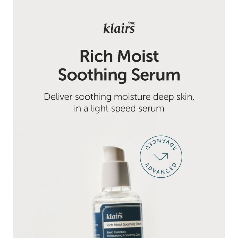 dear, klairs Rich Moist Soothing Serum (Unscented)