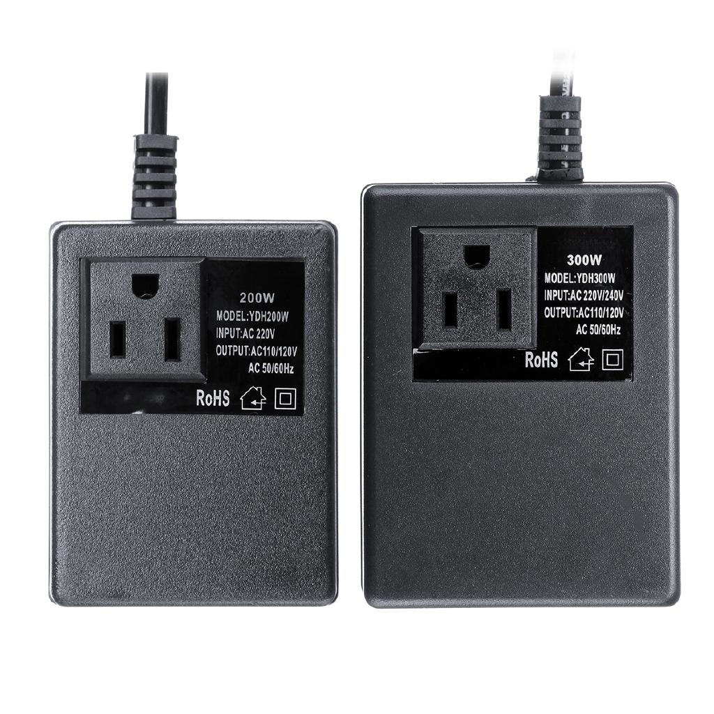 AC 110V/120V 50Hz/60Hz 200W / 300W Convert Travel Power Adapter UK Plug Black Voltage Transformer