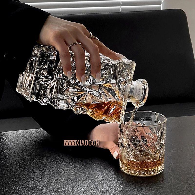 Handmade Crystal Whiskey & Wine Decanter