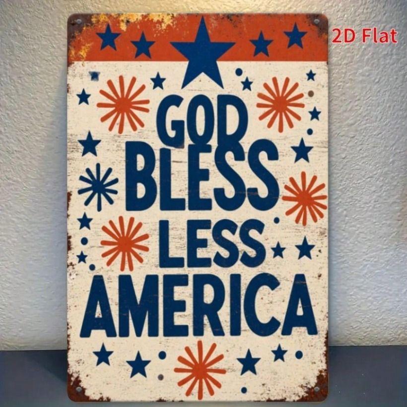 Vintage Sunflower Metal Sign Retro Star Peace Prayer Tin Poster 8x12 Inch Wall Decor