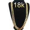 18 Karat Gold Herren Kreuz Halskette - Europäisch Amerikanische Mode, 6MM
