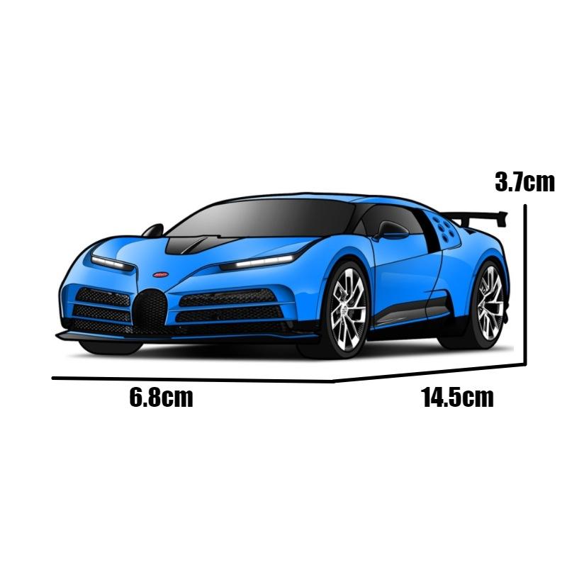 1/32 Bugatti EB110 Centodieci Diecasts & Toy Vehicles Metal Car Model Shock Absorber Sound Light Collection Car Toys Gift