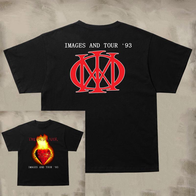 Dream Theater Dream Theater Band Surrounding LargeSized ShortSleeved TShirt European Rock Metal Clothing Trend S
