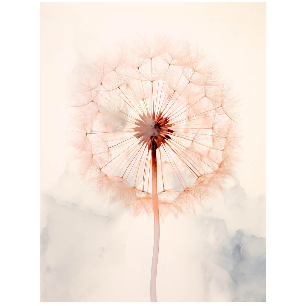 Eteryczna Delikatność Dmuchawca Eteryczna Delikatność Dmuchawca, 70X100 Cm, Bez Ramy, Płótno Premium Na Blejtramie