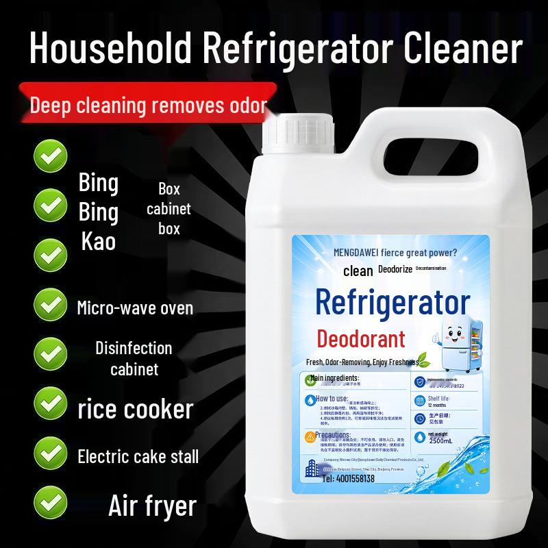 Fragrant Refrigerator Cleaner & Deodorizer - Food Grade Mold & Stain Remover, Essential for Deep Cleaning.