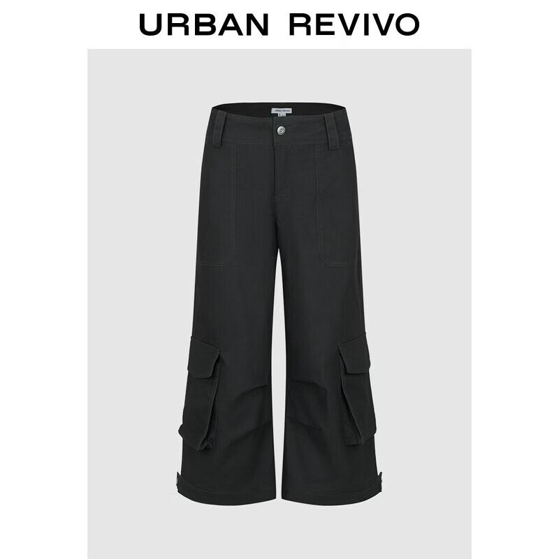 Women s Cropped Cargo Wide-Leg Pants L
