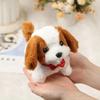 Latest Adorable Plush Robot Puppy Interactive Walking Simulated Puppy Barking Tail Wagging Puppy Plush Toy Chilren(Without Battery)