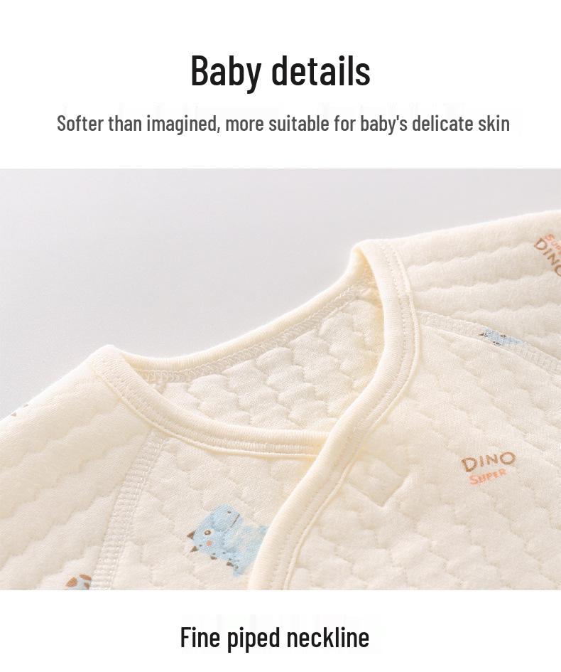 Pure Cotton Butterfly Baby Romper - Warm & Lightweight for Autumn/Winter