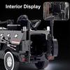 2024 New 1:24 Alloy Armored Car Truck Model Diecasts Off-road Vehicles Model Metal Police Explosion Proof Car Model Sound Light Kids Gift