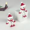 Cute snowman Christmas Toys 3D Printing Christmas Tree Snowman Elk Doll Bag Pendant Decoration Festival Gift