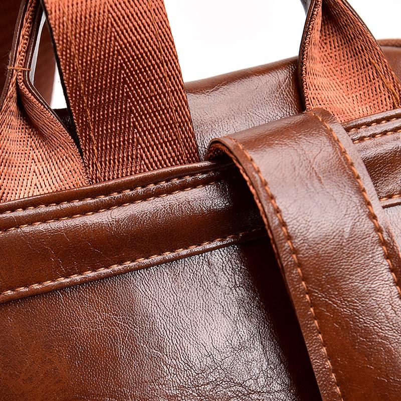 Women's Multi-Functional Backpack Dual-Use Shoulder Bag Soft Leather Travel Bag