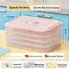 ZISIZ Multi-Layer Dumpling Freezer Storage Box