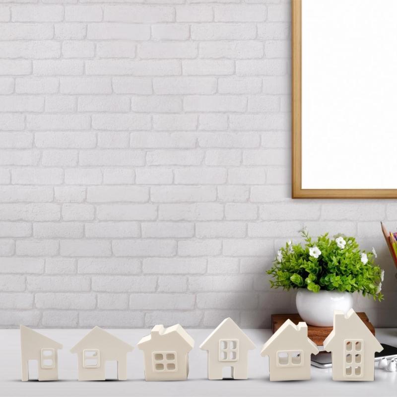 6-in-1 Haus Harz Silikonformen für Epoxidharz Kerze Heimdekoration Schokolade Fondant Zement Gips Silikonformen