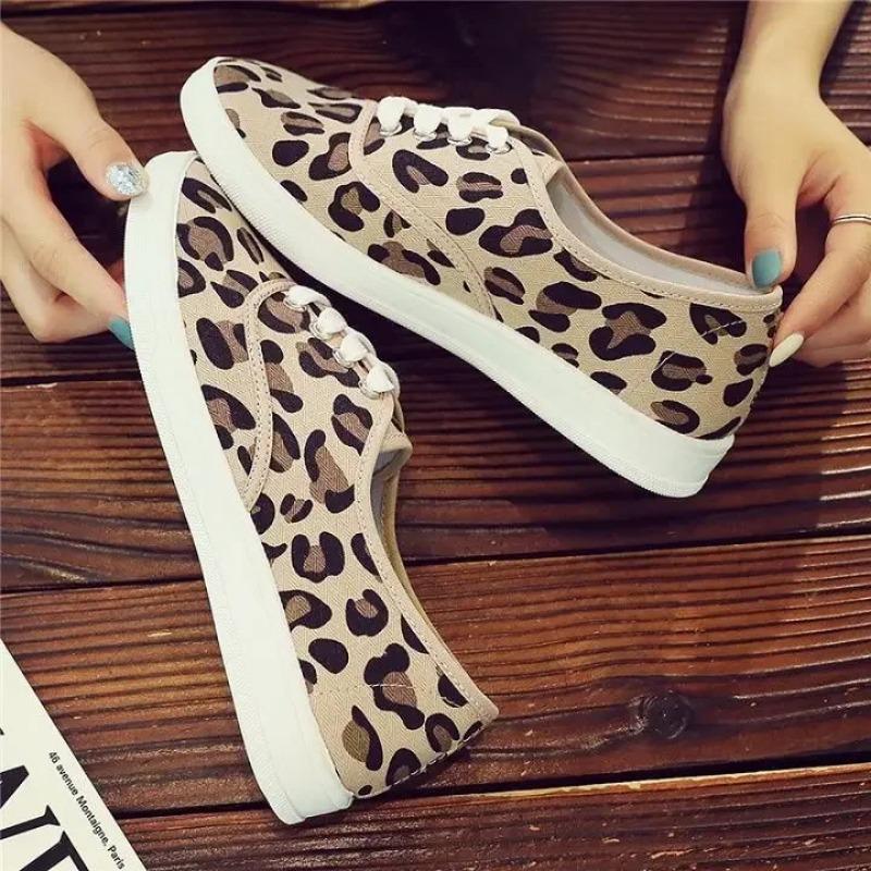 Modetrends 2025 Leopardenmuster Damen Schuhe Schnürschuhe Y2k Stilvoll Lässig Angebote Leicht Ausverkauf Walking 39 Damen Schuhwerk