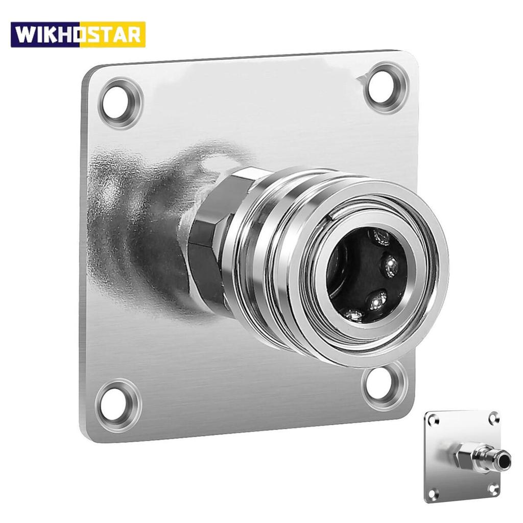 Foam Cannon Nozzle Water Gun Holder Wall Mountable Pressure Washer Accessories Storage Rack Stainless Steel 1/4 Quick Connector