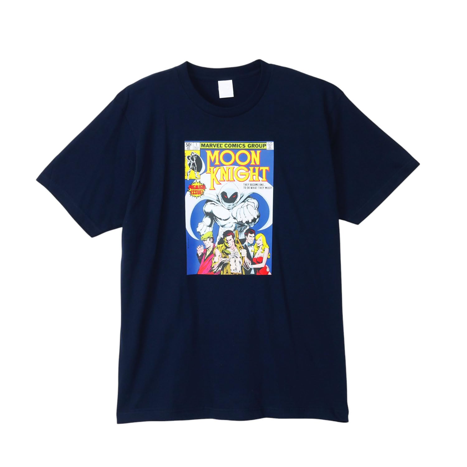 

Small Planet Marvel 50 Design L Size Navy T-shirt 8/Moon Knight/Cover