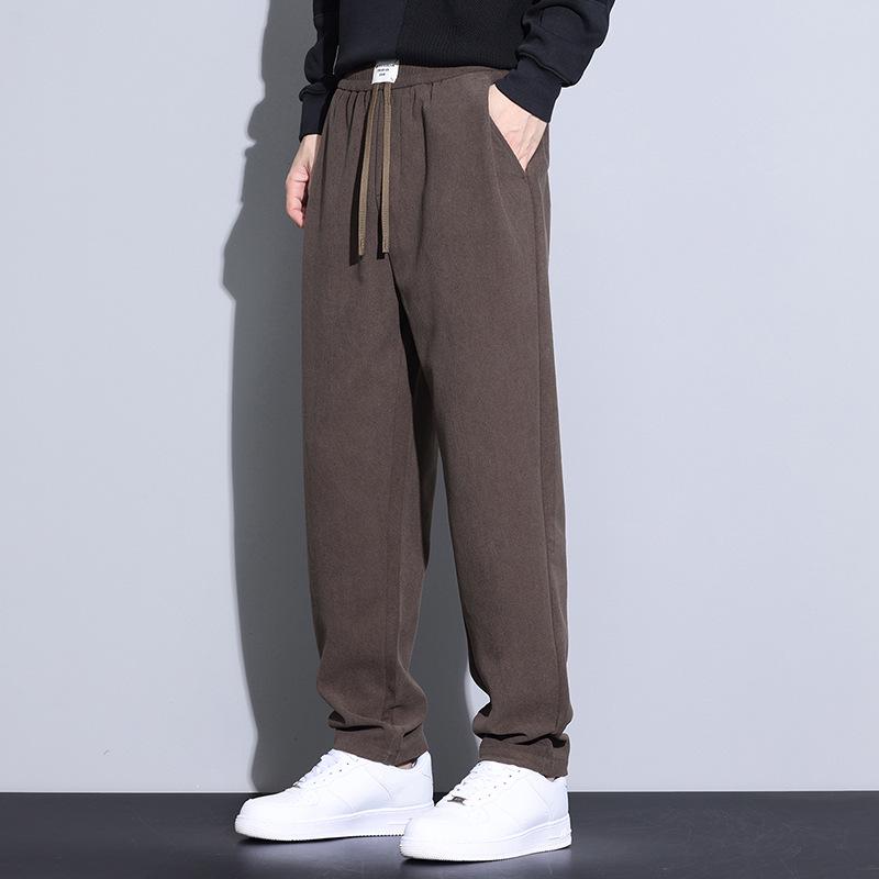 Herren Elastische Gerade Geschnittene Fleecegefütterte Freizeithose - Trendy & Vielseitig