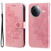 For Xiaomi Poco F7 Pro 5G/Redmi K80 5G Case Floral Pattern PU Leather Wallet Stand Phone Cover