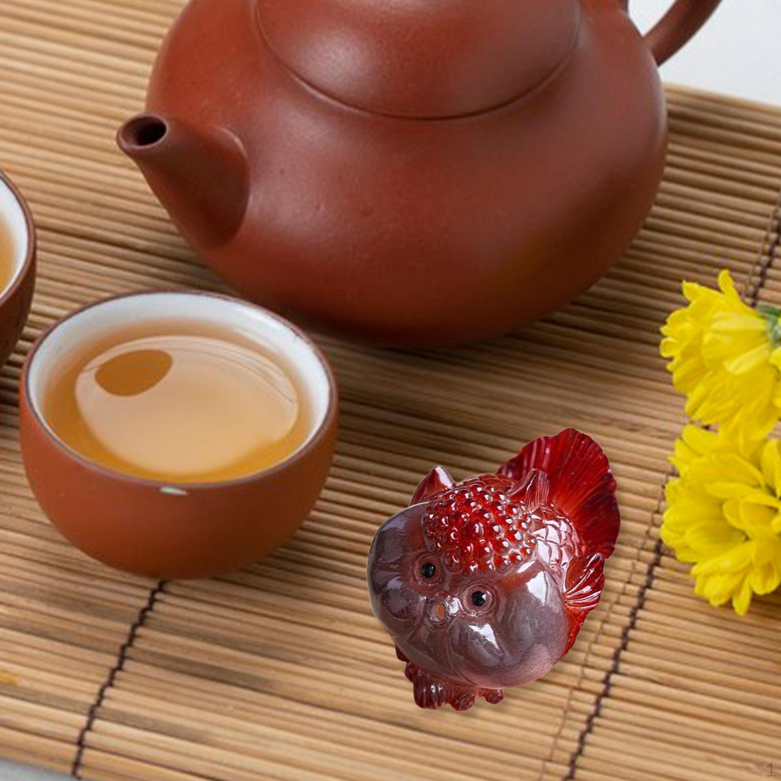 

Statue Resin Tea Decor Gift for Lovers Sculpture Desk Ornament Cabinet Indoor Office Bedroom