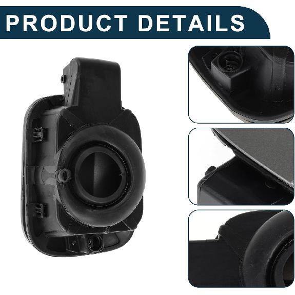 Fuel Tank Door Cap for Volkswagen Jetta 2012-2018 Fuel Filler Flap Cover Bolt Type No.16D809857 Gray ABS