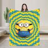 Kevin Dave  Blanket Cartoon Flannel Novelty Soft Throw Blankets for Home Restaurant Spring Autumn