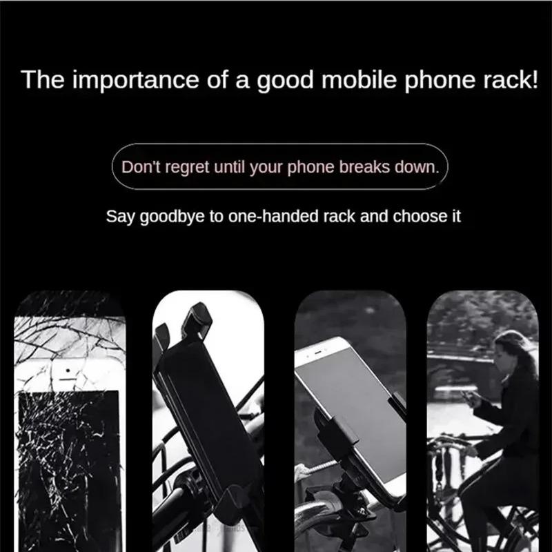 Phone Holder Mount Aluminum Alloy Riding Bicycle Bike Handlebar Antislip Clip Universal Mobile Cell GPS Motorcycle Stand Bracket