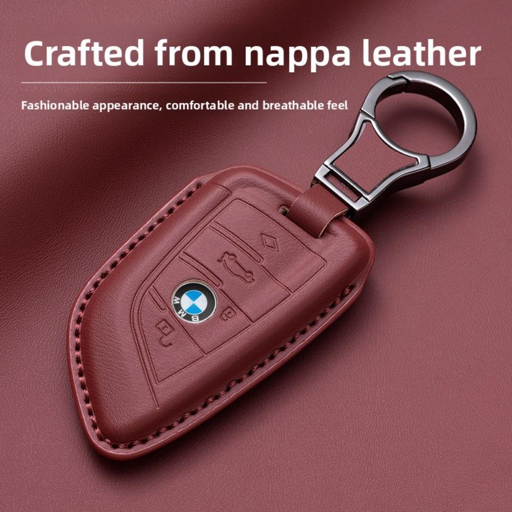 Premium Nappa Leather Key Case for BMW 3 Series 1 5 Series I3 X1 X3 X5 IX3 530 Exact Fit