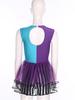 S-3XL Women’s Halloween Jumpsuit: Color Blocking Sequin & Striped Patchwork Checker Bowtie Tiered Tulle Hem Cutout Rompers Mad Costume
