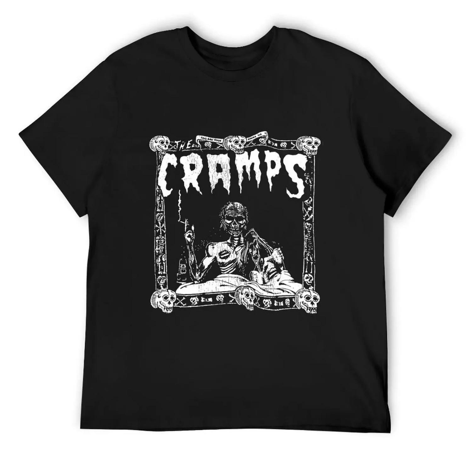 

The Cramps Basic T-Shirt oversizeds sublime tops mens clothing XXXXXL чорний