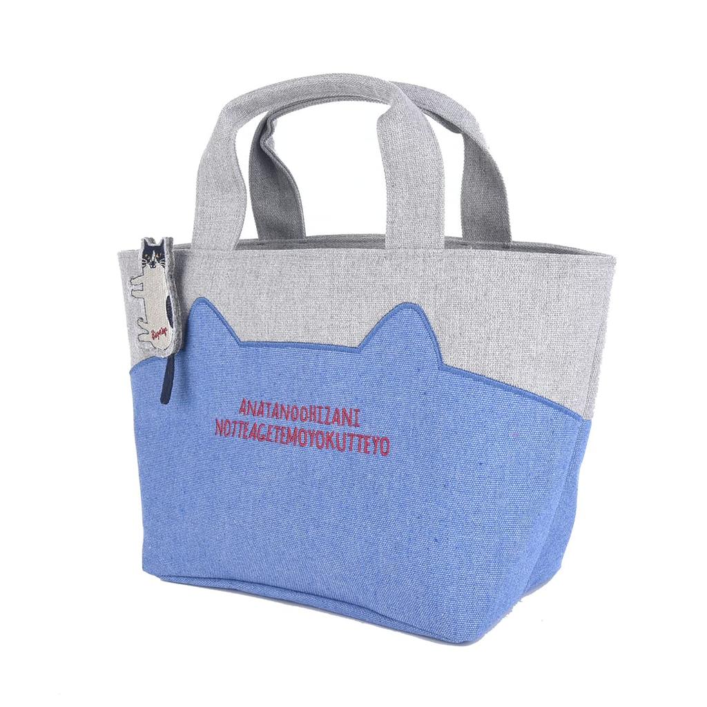 [Kusuguru Japan] Tote Bag, Mini Bag, Blue