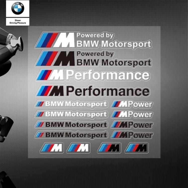 Car Interior Body Stickers Trunk Decoration Decal For Bmw M Power Performance E28 E30 E34 E36 E46 E60 E90 F84 F87 X1 X3 X5 X6 X7